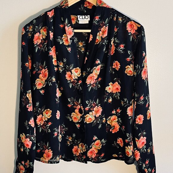 Floral Pattern Blouse - Picture 1 of 3